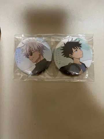 주술회전 애니메이트 한정판 특전 캔뱃지 2개 세트