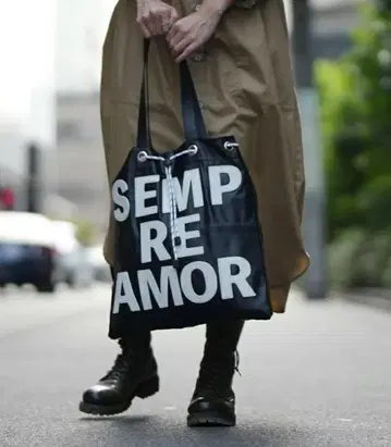 I'd like x Ampersand 자수 가죽 백