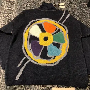 구제 의류 에콰도르 니트 계열 디자인 모크넥 스웨터