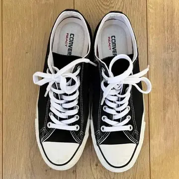 [ CONVERSE/컨버스 ] 블랙 스니커즈 로우컷 REACT/리아트