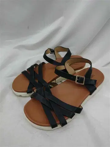 유에스 폴로 아승 크로스 스트랩 샌들 블랙 23 여성용