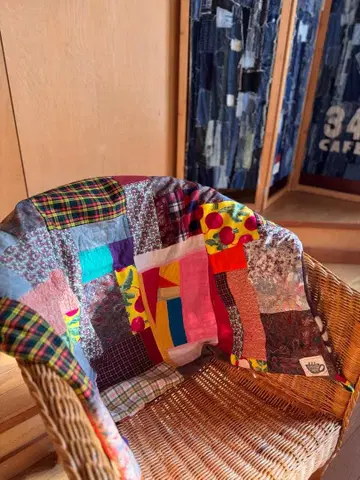 SAYOCAFE 패치워크의 포근한 무릎담요 B