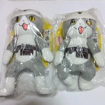 일하는 고양이 봉제 인형