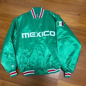 Majestic MEXICO 바시티 자켓 그린