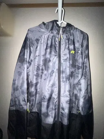 러셀 나일론 풀 집업 후드티 L