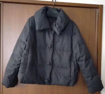 언타이틀 다크 그레이 숏 기장 다운 자켓 42 새상품급