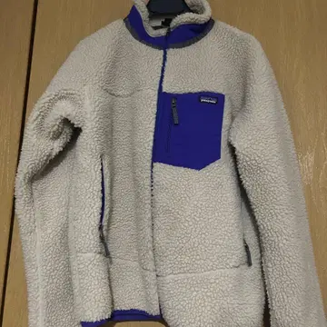 patagonia 플리스 자켓 크림 퍼플