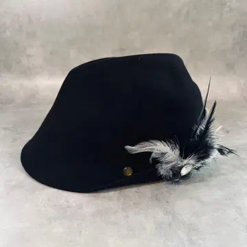 CA4LA SMILE JAPAN 울 100% 티롤리안 햇 깃털 달린 조개