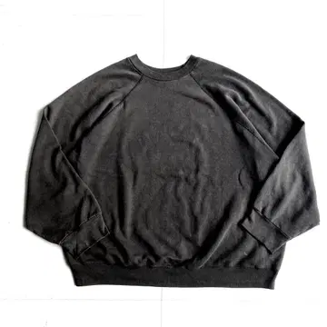 90s TULTEX 블랭크 맨투맨 USA제 블랙 무지 M