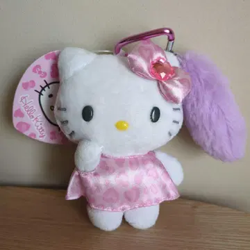 택 포함 새상품 키티 GOGO GAL 꼬리 달린 마스코트 홀더