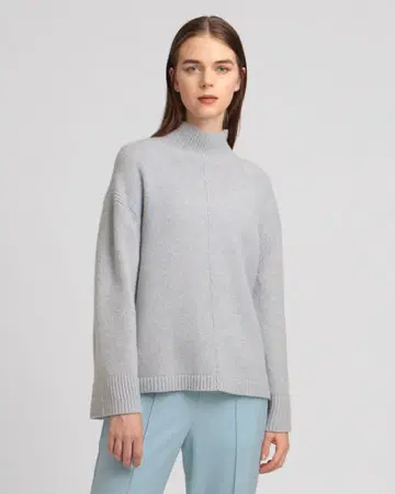 띠어리 럭스 오버 사이즈 멜란지 니트