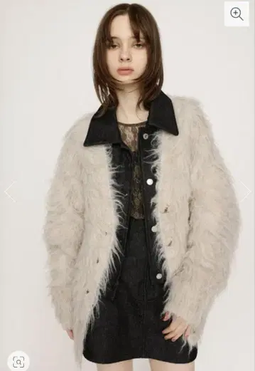 SLY SHAGGY LOOSE 가디건 새상품 아이보리