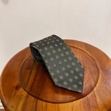 DURBAN 넥타이 그린 코몬 무늬 미사용 새상품 택 포함 HR1033