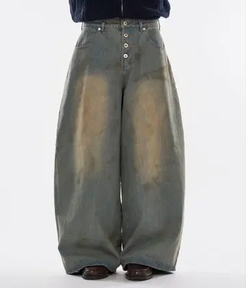 WISH FOR EVER 모듬 와이드 커브 데님