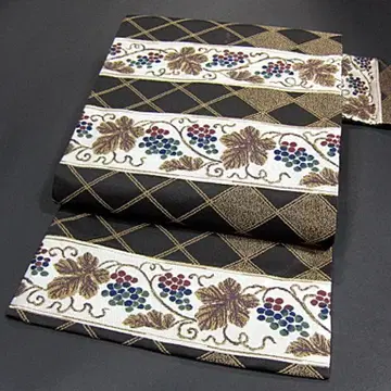 새상품 [ 재단 완료 ] 오비(약 27.3cm) 나고야 오비 포도 당초