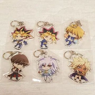 유희왕 애니메이트 카페 아크릴 키링 6개 세트