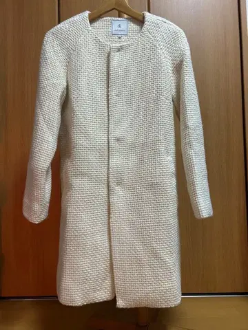 로페피크닉 노카라 코트 38 아이보리