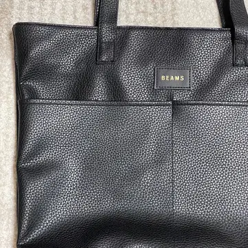 [ 즉시 구매 ok ] BEAMS 블랙 가죽 토트백 인기