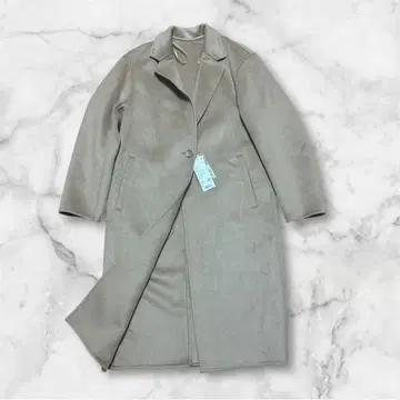 택 포함 새상품 UNIQLO 더블 페이스 롱 코트 32 베이지 S 사이즈