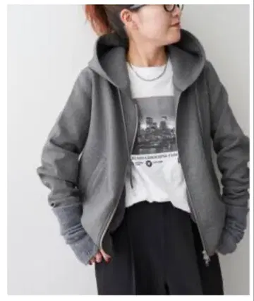 Spick and Span 스트레치 지퍼 후드티