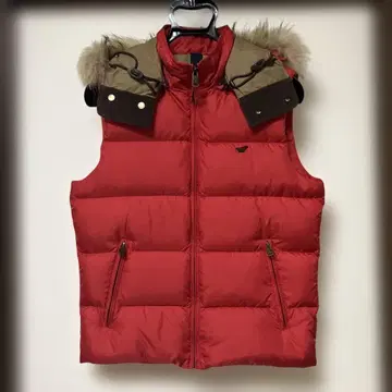 Henry Cotton's 헨리코튼 M 남성용 다운 베스트 레드