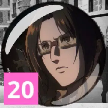 진격의 거인 한지 wit 캔뱃지