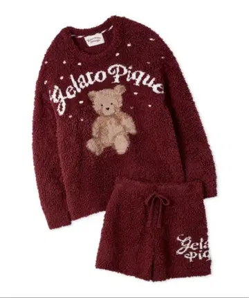 홀리데이 젤라토 스노우 베어 자카드 풀오버 & 숏팬츠