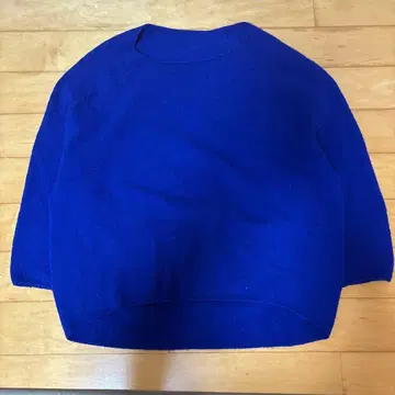 NOBLE 울 100% 니트 로얄 블루