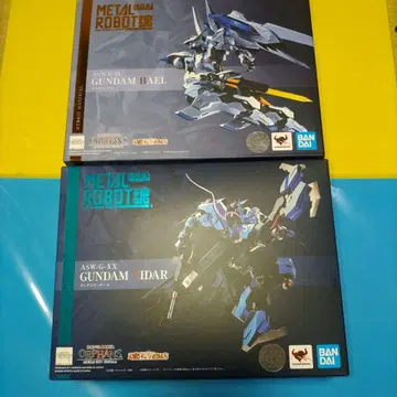 메탈 로봇혼 비다르 바엘 건담 철혈 피규어 세트