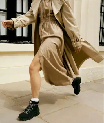 Hunter 새상품 블랙 하이컷 스니커즈