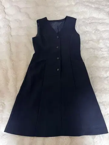 슬리브리스 네이비 원피스 77 사이즈