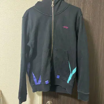 TOMMY 지퍼 후드티 블랙