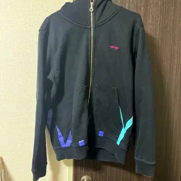 TOMMY 지퍼 후드티 블랙