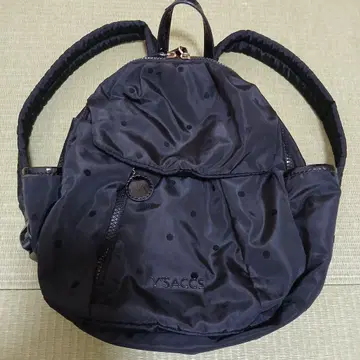 Y'SACCS 도트 무늬 백팩 블랙
