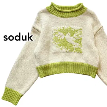 soduk 스도크 peace 니트 스웨터 탑
