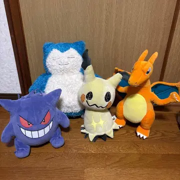 포켓몬 봉제 인형 리자몽 팬텀 카비곤 미미큐