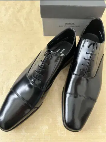 새상품 REGAL 리갈 비즈니스 신발 블랙 27cm 가죽 신발