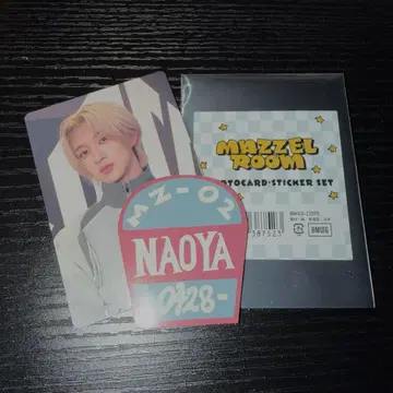 MAZZEL ROOM NAOYA 엽서 스티커 세트