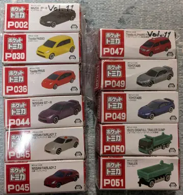 포켓 토미카 34대 세트 Vol. 11.12.15.16 + 토미카 1대