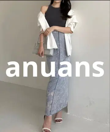 새상품급 anuans 타이트 스커트 SMALL 색스 블루 여성용