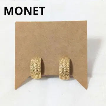 MONET 후프 빈티지 골드 클립 귀찌
