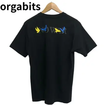 오르가비츠 백 프린트 빅 로고 애니멀 반팔 T셔츠 여성용 L