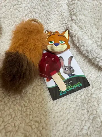 시마무라 닉 주토피아 입체 참 참 키링 꼬리