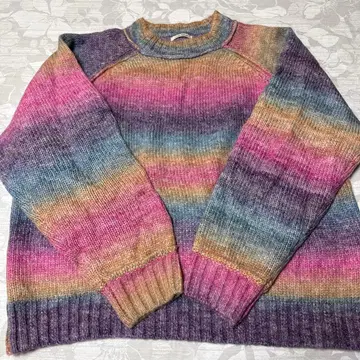 CUBE SUGAR 멀티 컬러 니트 스웨터