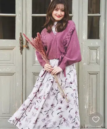 노엘라 2WAY 니트 세트 플라워 원피스