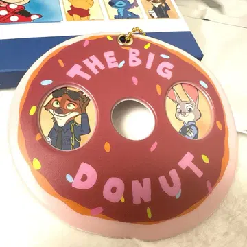 주토피아 도넛형 사진 케이스 키링