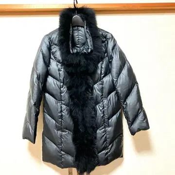 다운 코트 블랙