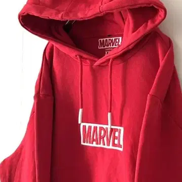 마블 MARVEL 자수 맨투맨 후드티 2XL 레드 빨간색 구제 의류