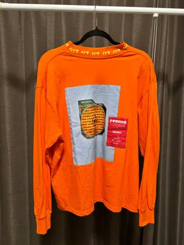 Vaundy replica 롱티 롱티셔츠 티셔츠 오렌지 L 사이즈