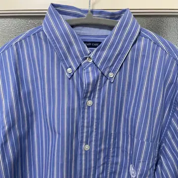 CHAPS 버튼 다운 스트라이프 긴팔 셔츠 S/P/CH